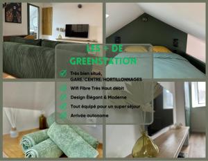 Appartements Le GreenStation-Gare-Hortillonnages-Centre Ville : photos des chambres