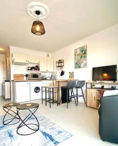 Studio DUNES de NALA avec balcon vue Dunes et latérale Mer pour 4 pers 100m plage wifi ménage compris