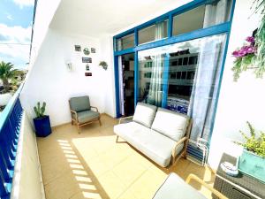 Casita Maral 2-Min Walk to Beach, Private Balcony & Garden Terrace in Puerto del Carmen
