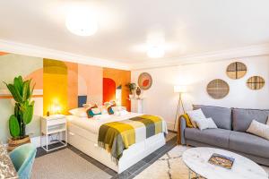 Appartements Modern Apartement Grand Paris, TV Salon, Sharing Garden, Villa des Ammonites : photos des chambres