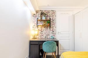 Appartements Modern Apartement Grand Paris, TV Salon, Sharing Garden, Villa des Ammonites : photos des chambres