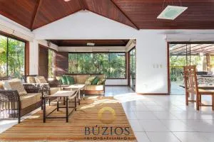 200 Metros da praia, Casa ampla com 4 suítes! BZ55 - 布希奥斯