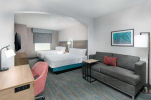 Queen Room with Two Queen Beds and Sofa Bed - Non-Smoking room in Hampton Inn Boston Bedford Burlington