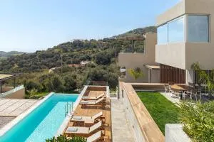 New Stylish Sea View Villa Complex Domus Elia with Private Pool, 4km from nearest beach - Marioú