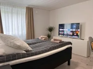 Tunnelmallinen puutalohuoneisto. - Aliskulma