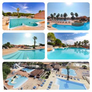 Villages vacances Mobilhome 6 personnes Camping Oasis Village 5 etoiles : photos des chambres