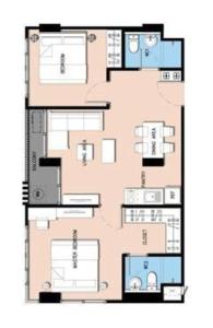 2 Bedrooms 2 bath Apartment