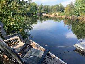 Le chalet jaune sur la Mastigouche
