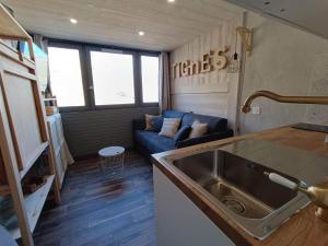 Studette rénovée 2 pers, skis aux pieds - FR-1-502-537