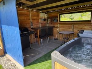 Pembrokeshire Shepherd hut with hottub