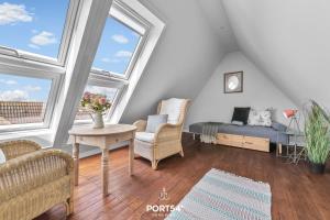 Ferienwohnung Hausboot an der Lagune Oberdeck Büsum