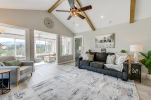 Updated and Modern Waynesville Cottage with Fire Pit