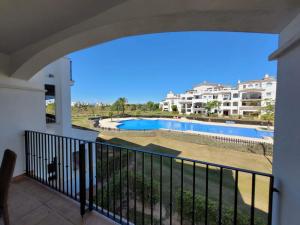 Belle vue sur la piscine