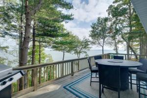 Sunrise Views Waterfront Lusby Home with Deck!