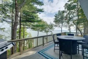 Sunrise Views Waterfront Lusby Home with Deck! - Scientists Cliffs