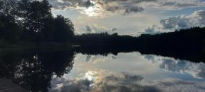 A private, cozy cottage on the shore of the lake, beautiful view