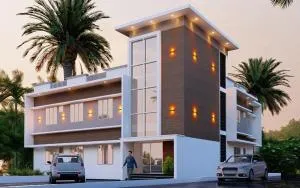 Furnished 2 BHK Family Apartments near Triprayar Shree Rama Temple - Beevees Homes Thriprayar - Thanniyam