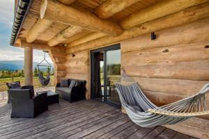 Domek w górach z balią jacuzzi Asina Chata Zawoja