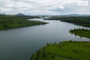 StayVistas Rivulet Waters - Lakefront Villa with Infinity Pool, Jacuzzi, Lawn, and Rustic Gazebo