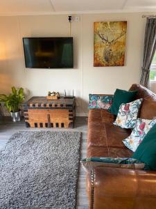 Lovely new caravan by Loch Long