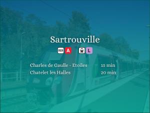 Le petit Sartrouville à 20 min de Paris en RER A
