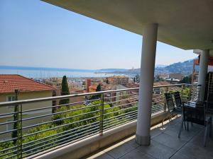 Appartements The blue house, lovely apartment in the Cote d'Azur for 6 people : photos des chambres