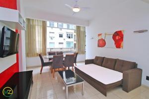 Moderno 3 quartos com vista mar no posto 6