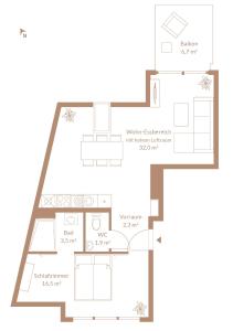 Penthouse Wien mit Parkplatz und Balkon