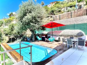 Villas Detente Cote d'azur, piscine et spa privatifs : photos des chambres