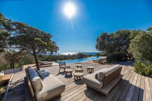 Villa Sud Corse 6ch piscine 27m, accès mer