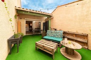 Appartements Charmant appartement a Sigean - 23 m² - Climatisation : photos des chambres