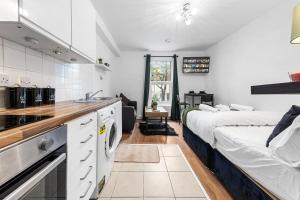 Stylish Brixton Studio in Central London, Wi-Fi, Parking, Sleeps 2
