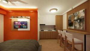 Near Manila Airport, MAILZ HOMEZ COZY Hotel Style Studio Condo, Avida Towers Sucat, Full Kitchen, Swimming Pool, WIFI, 5G