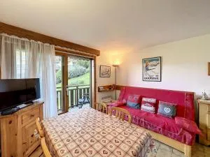 Studio cabine proche centre Combloux, 4 pers, balcon, parking - FR-1-560-53 - Domancy