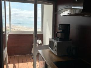 Studio charmant face mer accès plage, balcon, parking - FR-1-652-14