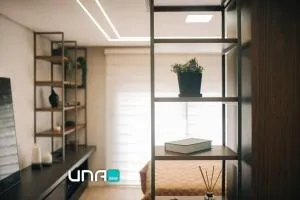 Loft com sacada, lareira e garagem no Parque Una - 卡西诺