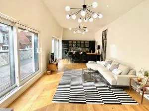 Barrierefr. Penthouse am Hafen mit Sonnen-Terrasse - Osterby