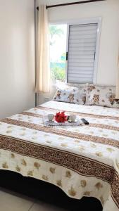 Apartamento com piscina churrasqueira em Ubatuba