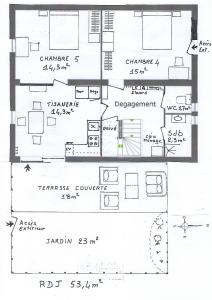 Maisons d'hotes Villa La Libellule 5 Chambres 2 Sdb 2 Wc Grand Jardin et Parking Prive : photos des chambres