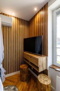 Appartements Proche Paris - Style Bali 350 m gare Mantes : photos des chambres