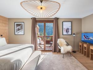 Chalet mitoyen exceptionnel à Courchevel 1650, 4 chambres en suite, animaux admis - FR-1-563-137