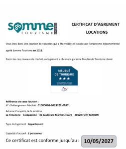 La Timonerie - Escapade 33, vue mer et esplanade classé 3 étoiles