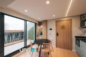 Studio exclusivo no Parque Una com vaga de garagem - Dunas