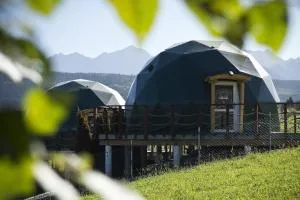 Góralski Harem Osada Glamp & Glass z Jacuzzi i Balią - 希切玛尔