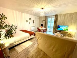 Appartements Grand Studio Chez Soi - Queen size bed - Terrasse : photos des chambres