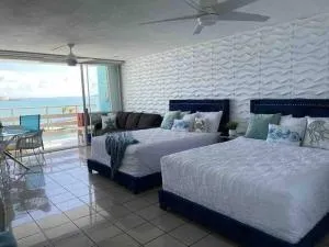 Hermoso Estudio frente al mar Ocean Blue Faith - Las Croabas