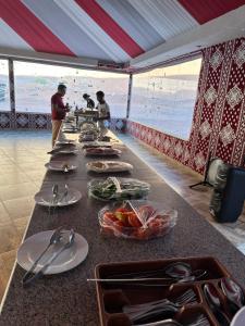 Golden sunset luxury camp