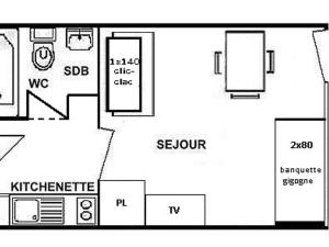 Studio 4 personnes Les Saisies, parking - FR-1-594-314