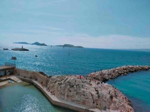 Corniche kennedy, bord de mer, balcon, calme, vue jardin