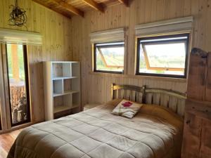 Preciosa cabaña pet friendly con vista a volcanes Villarica y Choshuenco, cerca Termas